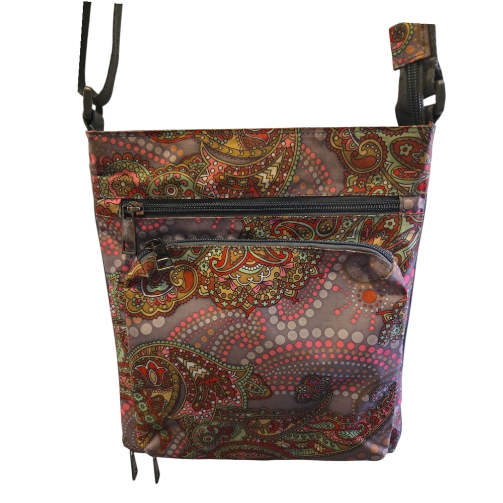 Paisley Crossbody Bag with Bohemian Pattern